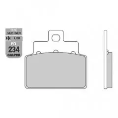 Колодки гальмівні дискові GALFER FD234G1054
