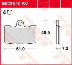 Колодки гальмівні дискові LUCAS MCB810SV