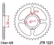 Зірка задня JT Sprockets JTR1221.45