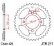 Зірка задня JT Sprockets JTR211.40