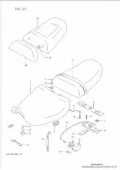 Cable,pillion seat (45280-12C11-000)