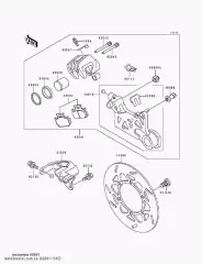 Суппорт в сборі,RR KLX650-A1 (430411507)