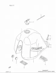 Cushion,fuel tank,re (44542-14A00-000)