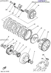Диск Сцепления, Мет. :: PLATE, CLUTCH (257-16324-00-00)