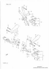 Footrest assy,front, (43502-45C00-000)