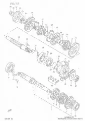 Gear, dr125se (24361-05211-000)