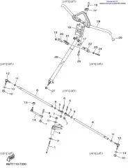 Крепление стойки руля (8JP-F3814-10-00)