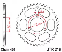 Зірка задня JT Sprockets JTR216.37