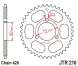 Зірка задня JT Sprockets JTR216.37