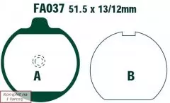 Колодки гальмівні дискові EBC FA037