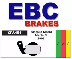 Колодки гальмівні дискові EBC CFA451R