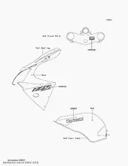 MARK,FUEL TANK, KAWASAKI ZX600 (560520526)