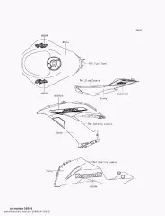 MARK,FUEL TANK,NINJA ZX1000JEF (560541326)
