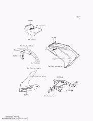 MARK,LWR COWLING KAWASAK EX650 (560541067)