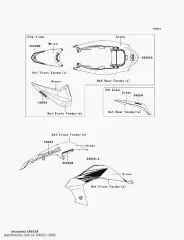 MARK,RR FENDER,KAWASAKI KSF450 (560521989)