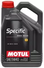Олива моторна Motul SPECIFIC 505 01 502 00 SAE 5W-40 синтетична 5л