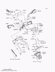 Дзеркало-в сборі,RH ZX1000E8F (560010103)
