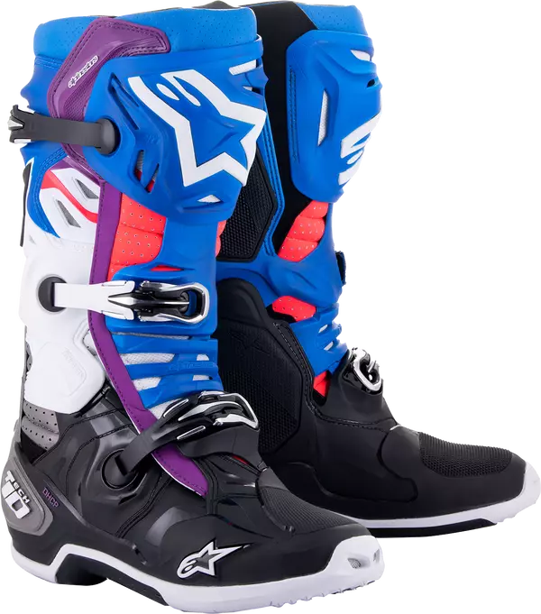 Мотоботи Alpinestars Tech 10 Supervented, Чорний/Синій/Білий, 14
