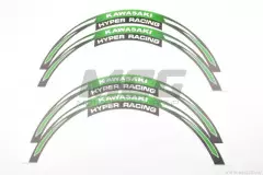 Наклейка на колесо 17-18 KAWASAKI зелена (6058A)