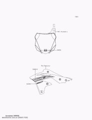 PATTERN,SHROUD,UPP,RH KX250ZFF (560697454)