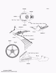 PATTERN,TAIL COVER,RH ZX1000FA (560690246)