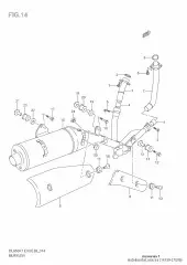 Pipe, exhaust dl650 (14150-27G00-000)