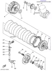Диск сцепления фрикционный (1KT-16321-00-00)