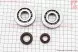 Підшипник колінвала Honda DIO AF34/35 SCO4B19CS24 20*56*12 комплект 2шт з сальниками 20*31*7; 15.5*25.5*7 (FENGRI)