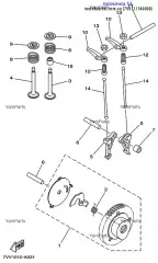 Шток толкателя клапана (7VV-12154-00-00)