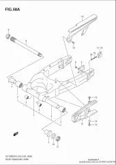 Swingingarm assy sv1 (61000-16G40-YAP)