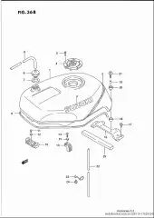 Tape fuel tank strip (68115-17E20-D6F)