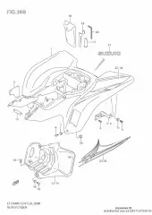 Tape rear fender lt- (68175-07G40-CVL)