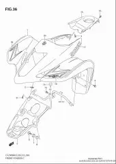 Tape,front fender lt (68155-07GF0-END)