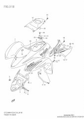 Tape,front fender,r (68155-21G50-CHG)