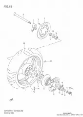 Wheel,rear gsf1200/k (64111-17E12-019)