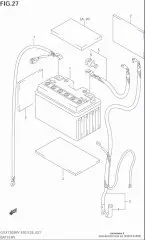 Wire, battery gsx130 (33820-24F00-000)