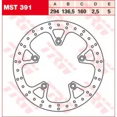 Диск гальмівний LUCAS MST391