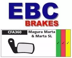 Колодки гальмівні дискові EBC CFA360HH