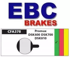 Колодки гальмівні дискові EBC CFA378