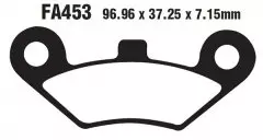 Колодки гальмівні дискові EBC FA453TT