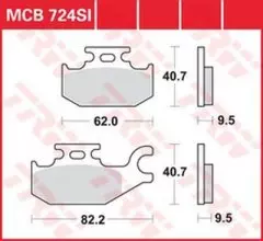 Колодки гальмівні дискові LUCAS MCB724SI
