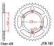 Зірка задня JT Sprockets JTR797.57