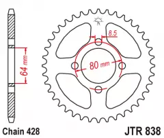 Зірка задня JT Sprockets JTR838.43