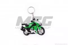 Брелок резиновий байк KAWASAKI зелений (YSK020)