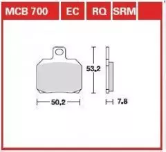 Колодки гальмівні дискові LUCAS MCB700SRM