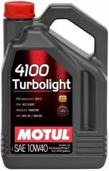 Олива моторна Motul 4100 TURBOLIGHT SAE 10W-40 напівсинтетична 5л