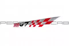 Наклейка логотип GT (14.5x2.5) (4516)