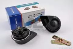 Звуковий сигнал пара равлик 12V з кріпленням чорні mod.3 (WEISHINE)