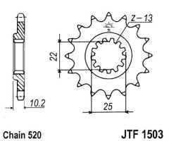 Зірка передня JT Sprockets JTF1503.12