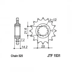 Зірка передня JT Sprockets JTF1531.15